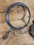 WOW VERY cool and tough to find! Early 1900’s Fanner Mfg Co No. 8 Crescent Cast Iron Waffle Maker with Low Base. Harder