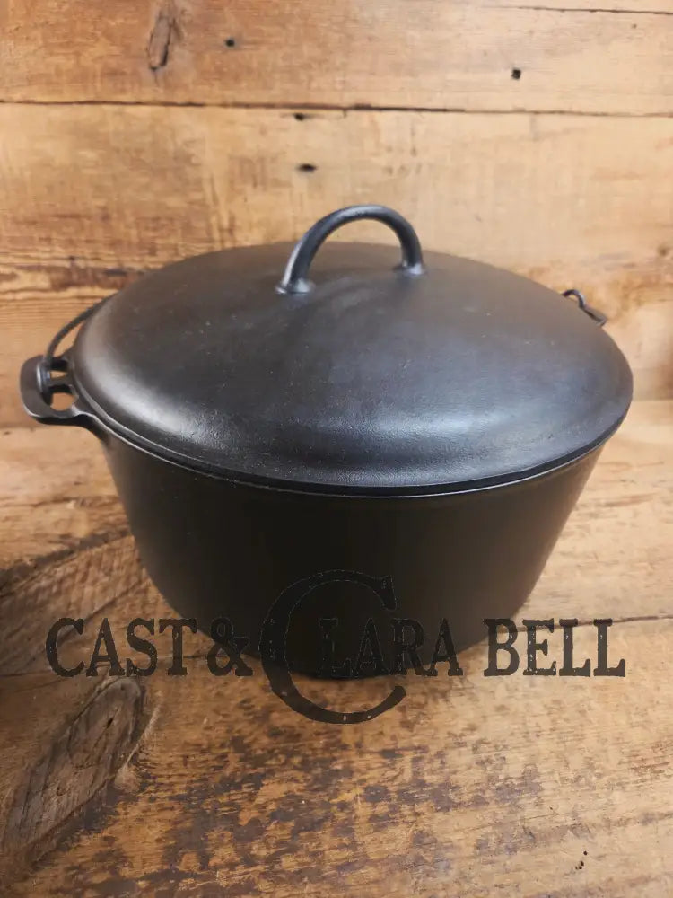 WOW. Very rare 1910’s Griswold Size #11 (834) Dutch Oven with Slant Logo and (2554) Lid. One you don’t see often. Dutch