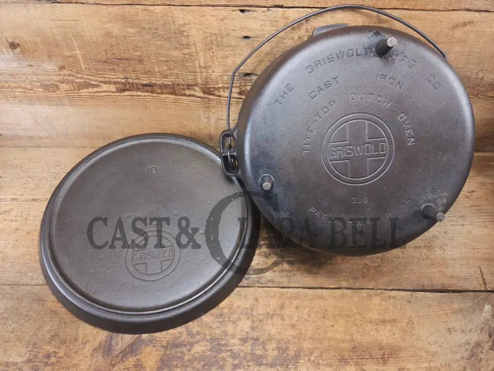 Wow! VHTF huge #10 Authentic Griswold (310) Camp Stove. Enormous & perfect for braising large cuts of meat stews etc.