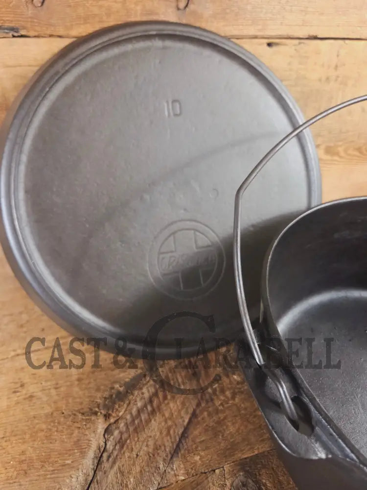 Wow! VHTF huge #10 Authentic Griswold (310) Camp Stove. Enormous & perfect for braising large cuts of meat stews etc.