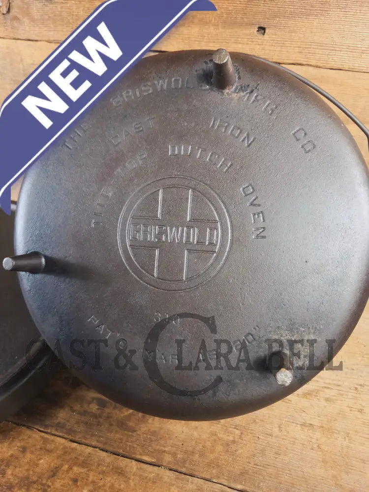 Wow! VHTF huge #10 Authentic Griswold (310) Camp Stove. Enormous & perfect for braising large cuts of meat stews etc.