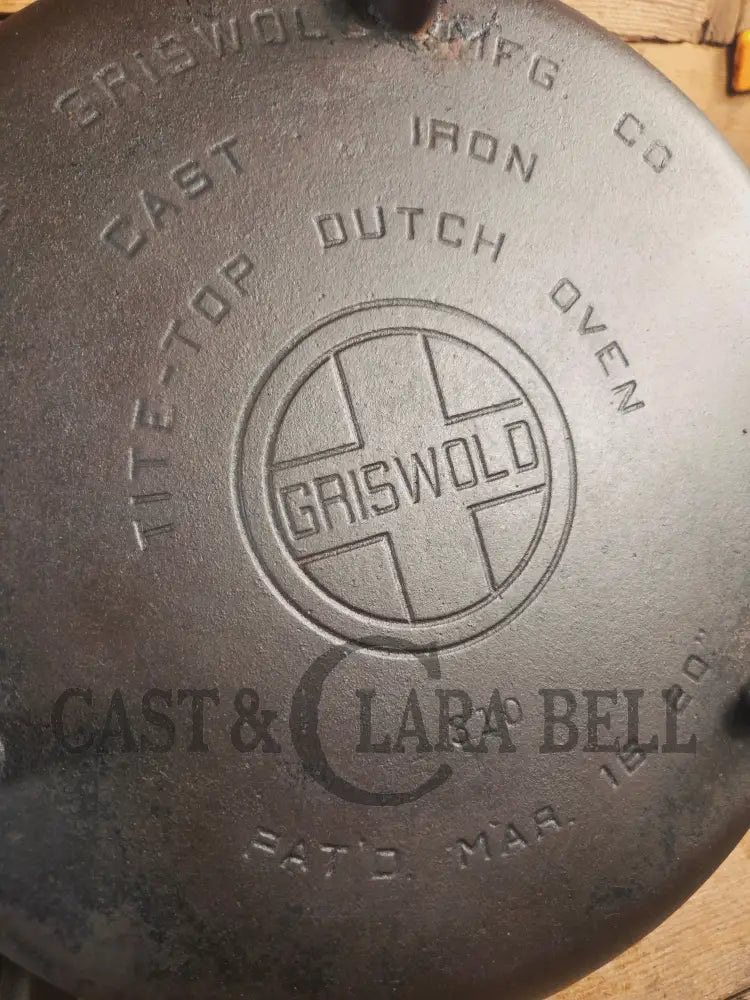 Wow! VHTF huge #10 Authentic Griswold (310) Camp Stove. Enormous & perfect for braising large cuts of meat stews etc.